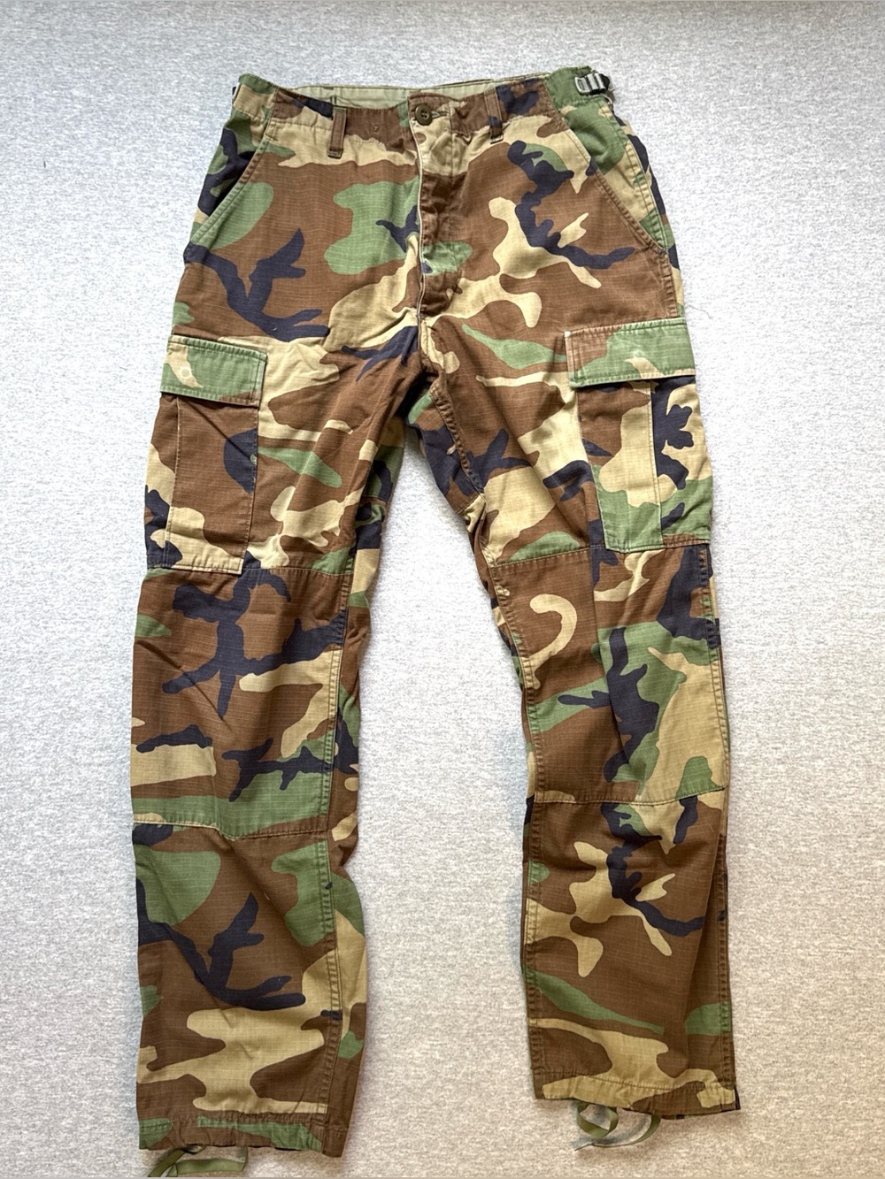 Authentic USGI Military Woodland Camo BDU Pants Small Regular 31x30